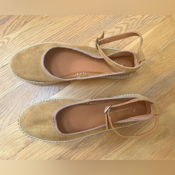 Anthropologie | Suede Espadrille Flats with Ankle Strap - Picture 5 of 8